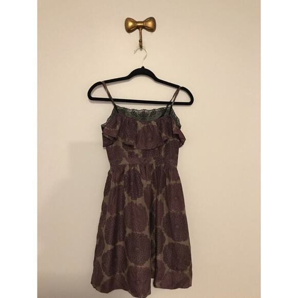 Anthropologie Purple Lace Mini Dress - Picture 2 of 11